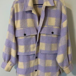 Zara Plaid/Buffalo Purple Overshirt/Shacket (M-L)